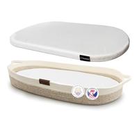 Yunioo Matelas à Langer Bébé, Panier à Langer avec Tapis à Langer Nomade en Mousse et Housse Hydrofuge pour Plan a Langer pour Commode
