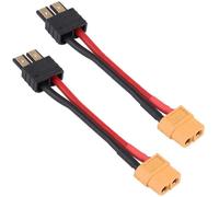 Yunique France 2 Pièces 12awg Avec Connecteur Femelle Xt60 Adaptateur Câble Silicone Compatible Avec Traxxas Rc Lipo Nimh Esc Chargeur, 10cm-Yunique Green-Clean-Power Vert