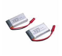 Yunique France 2 Pieces 3.7v 600mah Batterie Li-Po Avec Prise Jst Pour Jxd 509g Rc Quadcopter Drone-Autre Multicolore