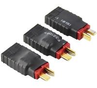 Yunique France 3 Pièces Mâle Deans À Femelle Adaptateur Sans Fil Pour Trx Traxxas Connecteur Rc Chargeur (Pack De 3)-Yunique Green-Clean-Power Vert