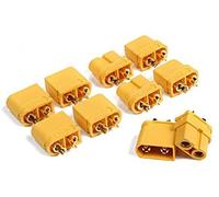 Yunique France 5 Paires Xt60u Connecteurs De Haute Qualité Pour Batteries Rc Lipo Model-Yunique Green-Clean-Power Jaune