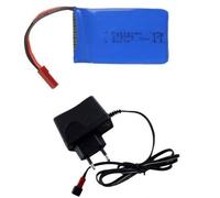 YUNIQUE GREEN-CLEAN-POWER - Batterie 3.7V 730mAh et Chargeur pour Wltoys V686G | Haute Capacité pour des Temps de Vol Optimisés | Compatible avec Le Modélisme, Hélicoptère, Bleu | 53x27x8 mm - 22 GR