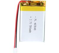 YUNIQUE GREEN-CLEAN-POWER - Batterie au lithium 3,7 V 500 mAh modèle 403048 | avec circuit de protection | Rechargeable, compatible avec écouteurs Bluetooth et casque TWS, haute durabilité