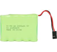 YUNIQUE GREEN-CLEAN-POWER - Batterie de réception 6 V 2 400 mAh NiMH avec connecteur Hitec - Pack de piles rechargeables AA NiMH pour hélicoptères RC, avions modèles, jouets RC, émetteurs JR et Futaba