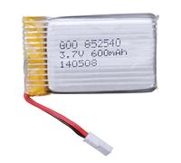 YUNIQUE GREEN-CLEAN-POWER - Batterie Lipo Avancée 600mAh 3.7V 25C pour Syma X5C, X5 | Compatible avec Cheerson CX-30W, Skytech M68, Wltoys F949 | Dimensions 42x25x9mm, Argenté