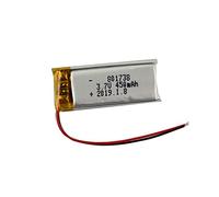 Batterie LiPo Rechargeable 801738 3.7V 450mAh Compatible avec Téléphones, GPS, MP3, MP4, Lumières LED Protection PCM Intégrée, Jaune Jaune https://www.fnac.com/mp50250802/Batterie-LiPo-Rechargeable-801738-3-7V-450mAh-Compatible-avec-Telephones-GPS-MP3-MP4-Lumieres-LED-Protection-PCM-Integree-Jaune/w-4?oref=7d62dac0-5c9c-4633-9e32-3b693df53d61