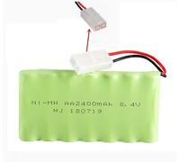 YUNIQUE GREEN-CLEAN-POWER - Batterie RC 8,4 V 2 400 mAh, batterie rechargeable Ni-MH AA, avec prise Tamiya, pour voiture RC, bateau RC, réservoir RC, outils électriques, appareils électroménagers