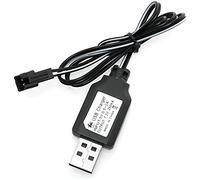 YUNIQUE GREEN-CLEAN-POWER - Câble Chargeur USB SM-2P 250mAh | pour Batteries 7.2V Ni-Mh de Voitures RC, Hélicoptères RC | Recharge Rapide, Plus de 18 Minutes de Jeu, Chargeur sm-2p, Plastique