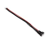 YUNIQUE GREEN-CLEAN-POWER - Câble d'Extension 17cm pour Batteries Li-Po | 22AWG Silicone | Compatibilité Universelle avec Les Chargeurs | Adapté pour Drones, Rouge Noir Blanc, Plastique