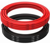 YUNIQUE GREEN-CLEAN-POWER - Câble en Silicone 12 AWG, 5m Flexible, Haute Conductivité | Résistant aux Hautes Températures | Identification Facile de la Polarité, Rouge, Noir, Silicone