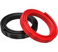 Câble en Silicone 8 AWG, 5m Flexible Haute Résistance Temp -60°C à +200°C Tension 600V, Rouge, Cuivre, pour Projets Électroniques, RC, Connexions d'Alimentation