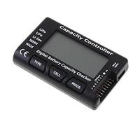 YUNIQUE GREEN-CLEAN-POWER - CellMeter RC-7 | Contrôle Numérique de la Capacité des Batteries | Mesureur de Capacité pour Batteries NiCd, NiMH, LiPo, 2-7 Cellules | Affichage Numérique, Noir, Plastique