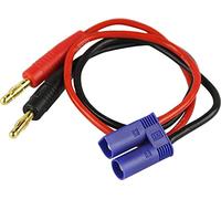 YUNIQUE GREEN-CLEAN-POWER - Connecteur de Câble de Charge EC5 | Adapté pour Drones RC Quadricoptères | Plaqué Or, Haute Flexibilité | Compatible avec Les Batteries Lipo, Rouge Noir Bleu, Plastique