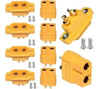 YUNIQUE GREEN-CLEAN-POWER Lot de 5 paires XT60E-M | Connecteur mâle et femelle pour batterie | Idéal pour les aéromodèles RC, drones FPV de course