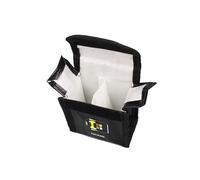 YUNIQUE GREEN-CLEAN-POWER Sac de sécurité, 1 pièce, matériau Ignifuge et Anti-Explosion, Dimensions 80 x 45 x 80 mm-étui de Protection pour Chargement et Transport de Batteries Lipo, 80x45x80, Noir