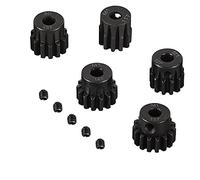 YUNIQUE GREEN-CLEAN-POWER - Set de 5 Pignons 11T-12T-13T-14T-15T M1 | pour Moteurs Brushless RC 1:8 Monster/Buggy/Truck | en Métal Durable, pour Modélisme, Noir