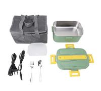 Yunir Boîte à Déjeuner électrique Chauffante, 1,8 L, Chauffage à Circulation à 360 Degrés, Boîte à Déjeuner Chauffante Portable pour école, Bureau, Voiture, Camion avec Récipient