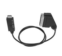 Yunir Câble HDMI vers Péritel, Prise en Charge PAL NTSC HD vers Convertisseur Péritel, Câble Adaptateur de Conversion de Signal, avec Câble USB, pour TV VHS VCR DVD