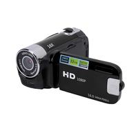 Yunir Caméra Vidéo Caméscope Enregistreur D'appareil Photo Numérique 1080P avec écran Couleur 2,4 Pouces, Caméscope Anti-secousse Zoom 16X 16MP Batterie Intégrée (Black)