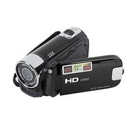 Yunir Caméra Vidéo Caméscope Enregistreur D'appareil Photo Numérique Full HD 4K 30FPS 48MP 2,7 Pouces 16X Zoom Numérique Enregistreur de Caméra Vlogging, avec Câble USB (Black)