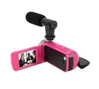 Yunir Caméra Vidéo, Enregistreur D'écran D'appareil Photo Numérique, Full HD 1080P 15FPS 16MP 2,4 Pouces LCD à Rotation de 270 Degrés, Caméscope à Zoom Numérique 16X avec Microphone et