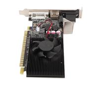 Yunir Carte Graphique Gt730 2 Go Gddr3, Ventilateur de Refroidissement Unique, Carte Graphique 64 Bits 810Mhz 1000Mhz avec Interface Vga Dvi, Silencieuse et Stable
