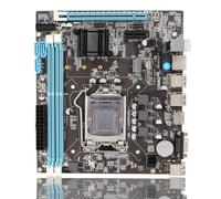 Yunir Carte Mère de Bureau, H61 6Xusb2.0 Ddr3 M.2 Nvme Ngff 100 Mbps LAN Micro ATX pour Prise Lga1155 I3 I5 I7, Conception de Condensateur à Semi-conducteurs, Sortie HD Vga