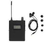 Yunir Récepteur Bodypack pour écouteurs, Son HiFi 863 à 865 MHz, Léger et Portable, Récepteur Bodypack pour Système de Surveillance sans Fil Microphone sans Fil