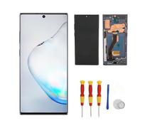 Yunir Remplacement D'écran LED, Assemblage de Numériseur D'affichage, Accessoires de Remplacement de Réparation D'écran Mobile, avec Outils de Réparation de Cadre, pour Note 10