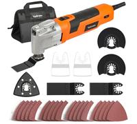 Yunirvana Outil Multifonction Oscillant 300W, 6 Vitesses Variables,15 000-22 000 tr/min, Angle d'Oscillation 3°, Multi-Outil pour Découpe, Ponçage, Grattoir