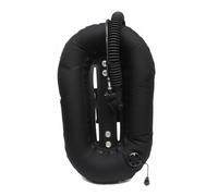 YunJove 1 Pièce Gilet de Plongée en Nylon Imperméable Veste à Ailettes Interface K-ventil Bouée Intégrée Adaptée aux Spécialistes de l'Exploration sous-Marine, Noir