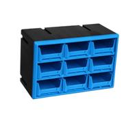 YunJove Armoire de Rangement Tiroirs Casier Outils Multi-usages Modules Séparateurs Structure Robuste PP Adaptée Au Stockage Bijoux Perles Composants Électron, Grille 9