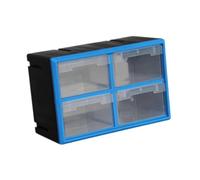 YunJove Armoire de Rangement Tiroirs Casier Outils Multi-usages Modules Séparateurs Structure Robuste PP Adaptée Au Stockage Bijoux Perles Composants Électron, 4 Tiroirs