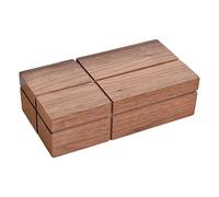 YunJove Boîte à Mouchoirs en Bois Distributeur Support Lingettes Boîte Élégante et Décorative Surface Facile à Nettoyer Utilisable pour Comptoir Cuisine