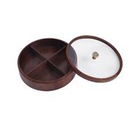 YunJove Boîte de Rangement pour Fruits Secs avec Compartiment pour Les En-cas, 28x9cm