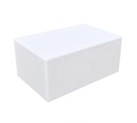 YunJove Boîte Isotherme Rectangulaire Blanche Légère Boîte Isotherme en Étanche Glacière Rigide Rectangulaire pr Crses Au Marché
