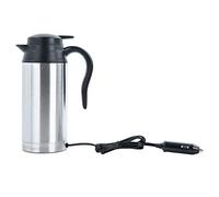 YunJove Bouilloire électrique Portable avec Cafetière à Double Paroi pour Voiture, Bouteille Isotherme En Acier Inoxydable, Chauffe Rapide, Idéale pour Une Ut, 24V