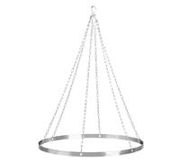 YunJove Ceiling Drapes Kit Anneau Fixation Plafond pour Décoration Mariage Matériel Cercle Inoxydable Facile à Installer et Adapté Aux Événements Céré, 60 Cm de Diamètre