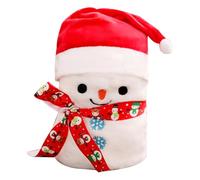 YunJove Christmas Blanket Couverture Moelleuse Douce Flanelle Décorative Confortable Polyvalente Motif Unique Convient pour Cadeaux Fêtes Décoration Maison, Bonhomme de neige