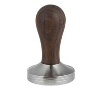 YunJove Espresso Tamper avec Base Plate INOX 304 Manche Bois Ergonomique Outil Accessoire Compacteur Café Expresso Adapté pour Cuisine Servie Cade, 53mm Noyer
