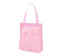 YunJove Sac de Douche Portable En Filet, Organisateur de Salle de Bain de Taille 25,4 X 8,9 X 30,5 Cm pour La Natation et Les, Rose