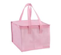 YunJove Sac Isotherme pour Aliments, Sac de Courses Réutilisable, Léger, Grande Capacité, Fermeture Sécurisée, Idéal pour La Maison et Le Bureau, ROSE