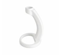 YunJove Support Mousseur Lait Porte-mousseur Socle Mélangeur Station de Rangement Support Courbé pour Stabilité et Format Compact pour Adapté à Cuisine Salle de Pause, Blanc, Standard