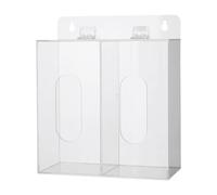 YunJove Support Mural Transparent en Acrylique pour Porte-Gants, Idéal pour Les Housses, 2 Grilles