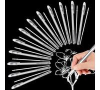 YunJoyous 24 Stylo Blanc 0,8 Mm Stylo Gel Blancà Pointe Fine Marqueur Craie Blanc Pour Dessin Croquis Sur Papier Noir Création Artistique(12 Stylos + 12 Recharges)