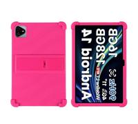 YUNKEPBCBM Coque en Silicone Souple pour Enfants Compatible avec Alldocube IPlay 60 Pro 11'', béquille Multi-Angles réglable, Antichoc(Rose Red)