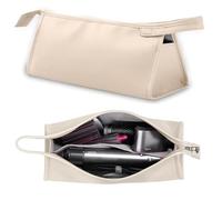 Yunlaishaocer Sac de Rangement étanche pour Dyson Sèche-Cheveux,Sac de Rangement Portable de Voyage,Sac de Rangement Portable en Cuir PU,Sac de Voyage Anti-Poussière pour Dyson Sèche-Cheveux