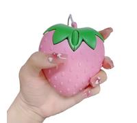 YUNLEI Souris d'ordinateur, fraise USB filaire petit jeu d'ordinateur optique pour filles, taille de référence image