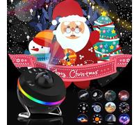 YunLone Projecteur Galaxy, Stellaire Planétarium 13 en 1 4K UHD Projecteur Nébuleuse Lumière de Nuit Voie Lactée avec Minuteur Galaxy Lampe Spatiale avec 13 Disques de Films pour Enfants Adultes