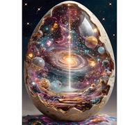 Yunlus Casse-tête pour adultes 1000 pièces espace planète galaxie puzzle impossible difficile difficile casse-tête pour adolescent Genèse de l'univers Puzzle 1000 pièces 71,1 x 50,8 cm